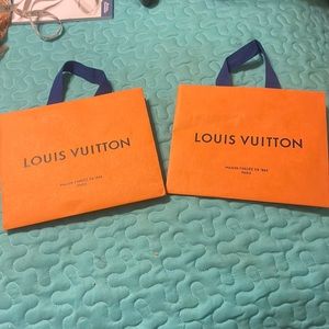 LV paper bag 8.5x7 total of 2